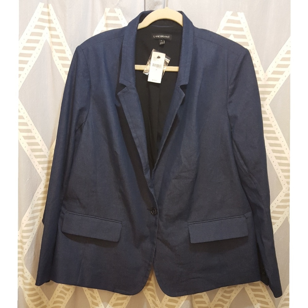 NWT Lane Bryant Denim Style Blazer